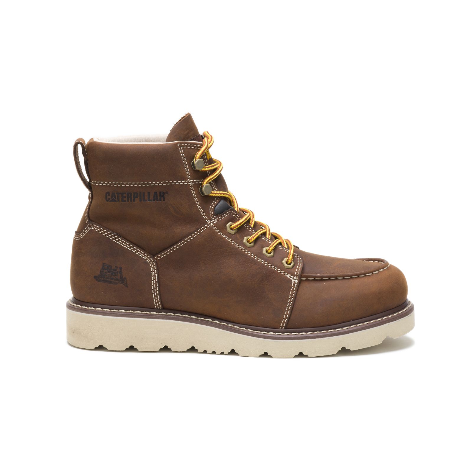 Caterpillar Men's Tradesman Work Boots Chocolate Brown CAT-68793